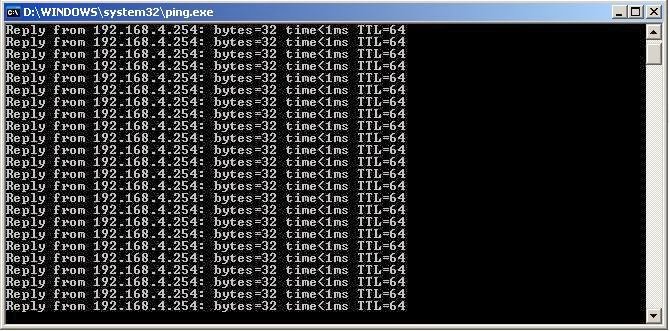 How to check local network connectivity.
